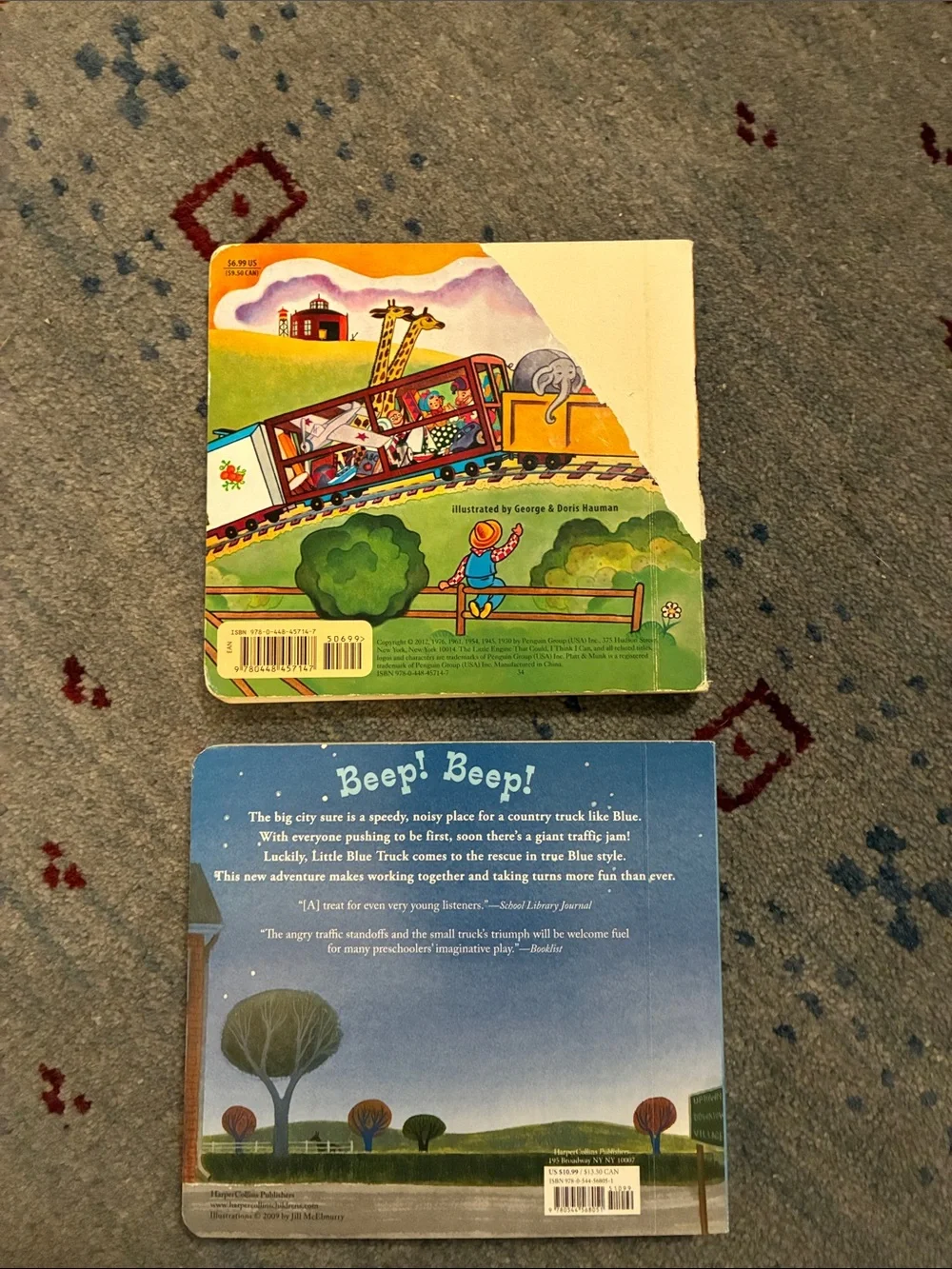 The Little Engine That Could & Little Blue Truck Board Book Bundle - Blue